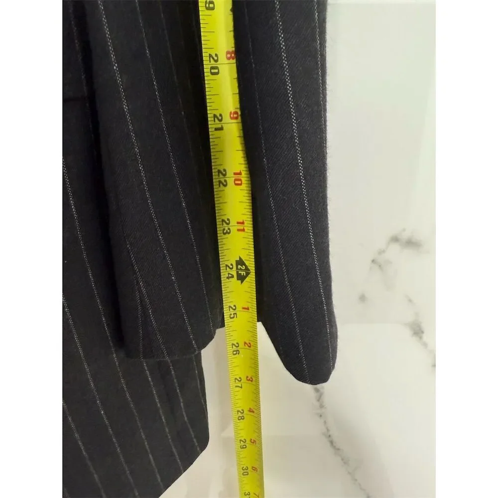 Brooks Brothers Men's Gray Striped Cashmere Wool Blazer Size 44 Formal​